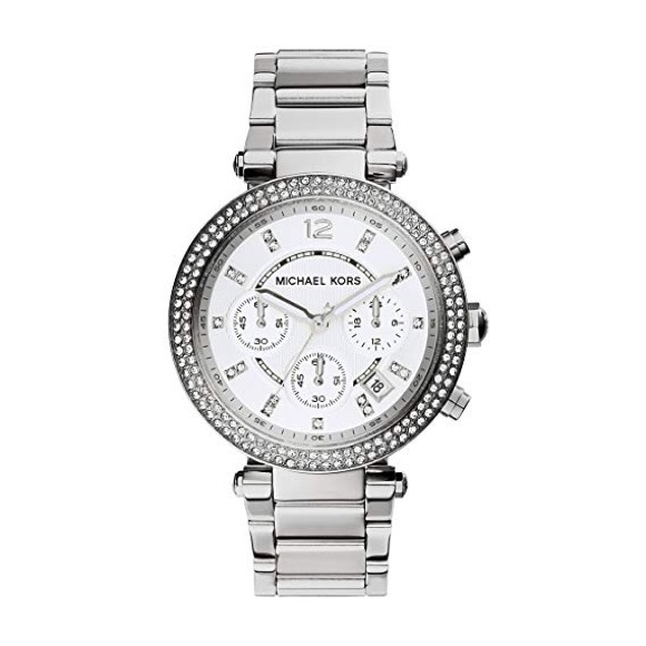 Michael Kors women’s Parker silver watch - Picture 1 of 5